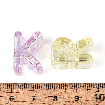 UV Plating Transparent Acrylic Beads PACR-T017-13M-1
