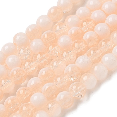 Crackle Glass Beads Strands GLAA-U001-6mm-05-1