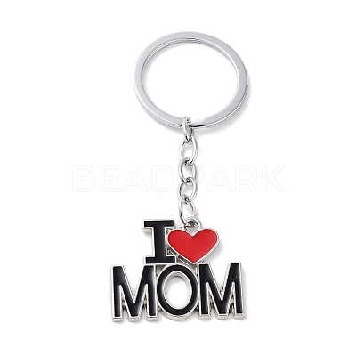 Mother's Day Alloy Enamel Keychains KEYC-P020-A01-1