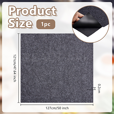 Rectangle Felt Carpet Non-Slip Mat AJEW-WH0596-707A-1