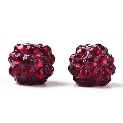 AB-Color Resin Rhinestone Beads RESI-S315-10x12-M-1