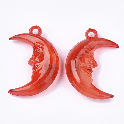 Transparent Acrylic Pendants X-TACR-S133-071-1
