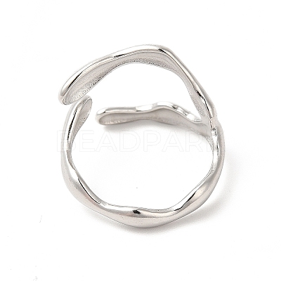 Non-Tarnish 304 Stainless Steel Cuff Finger Ring X-RJEW-E063-32P-1