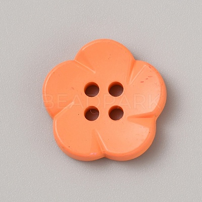 Spray Painted Plastic Buttons FIND-WH0152-394B-05-1