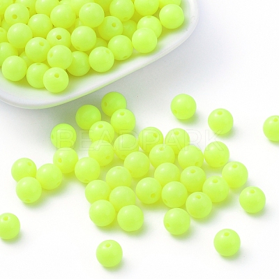 Fluorescent Acrylic Beads MACR-R517-8mm-01-1