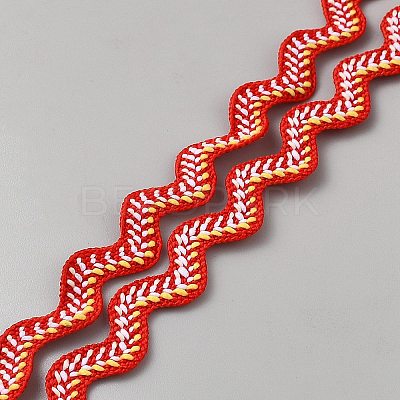 Wave Polyester Ribbon OCOR-WH0078-476A-1
