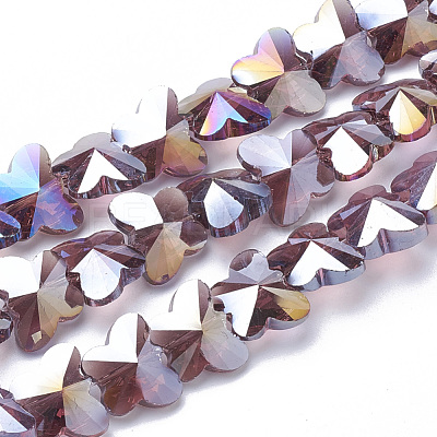 Electroplate Glass Beads EGLA-Q091-14mm-B04-1