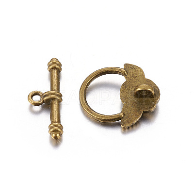 Tibetan Style Toggle Clasps LS-GLF0026Y-NF-1