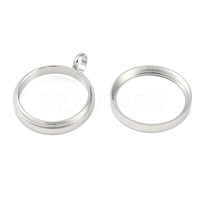304 Stainless Stee Locket Pendants STAS-S132-16P-03-1
