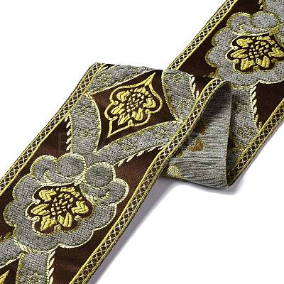 Flat Chenille Jacquard Woven Ribbons SRIB-XCP0001-17A-1