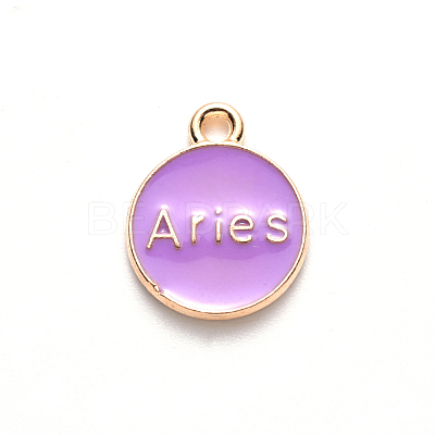 Alloy Enamel Pendants X-ENAM-S124-01B-01A-1