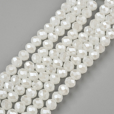 Electroplate Glass Beads Strands X-EGLA-A034-J3mm-A01-1