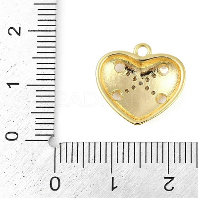 Cross Theme Real 18K Gold Plated Brass Micro Pave Clear Cubic Zirconia Pendants KK-L219-06G-02-1