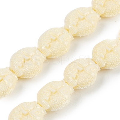 Synthetic Coral Carved Beads Strands CORA-C003-13A-1