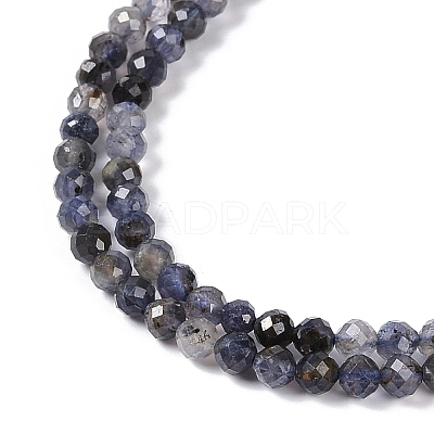Natural Iolite Beads Strands X-G-G139-A11-03-1