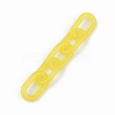 Imitation Jelly Acrylic Linking Rings OACR-T024-02-E04-1