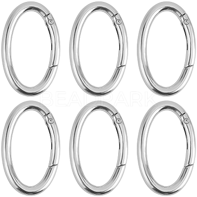 10Pcs Zinc Alloy Spring Gate Rings FIND-SP0004-31P-1