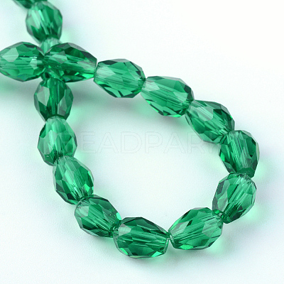 Transparent Glass Bead Strands LS-GLAA-R024-6x8mm-10-1