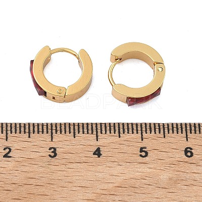 201 Stainless Steel Hoop Earrings EJEW-D354-12G-1