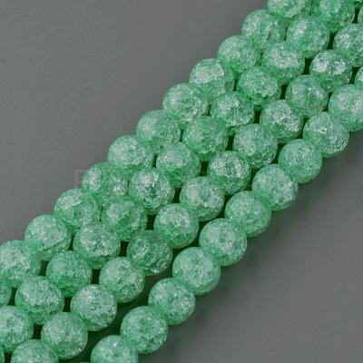 Synthetic Crackle Quartz Beads Strands GLAA-S134-6mm-11-1