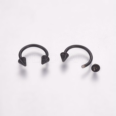 Stainless Steel Nose Septum Rings AJEW-TAC0017-01B-1