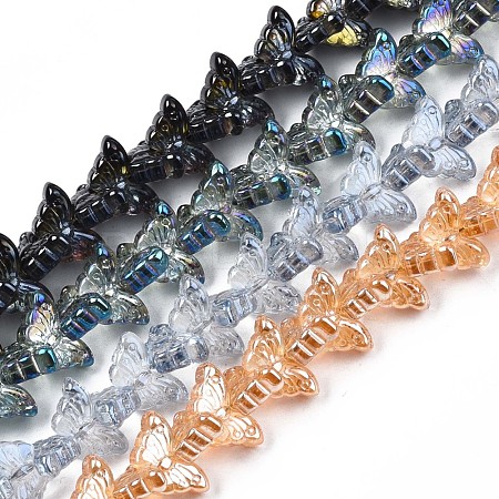Electroplate Glass Beads Strand EGLA-S188-25-1