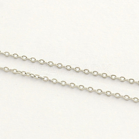 Tarnish Resistant 304 Stainless Steel Cable Chains CHS-Q001-15-1