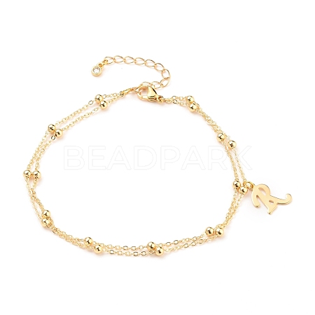 Double Layer Anklets AJEW-AN00309-03-1