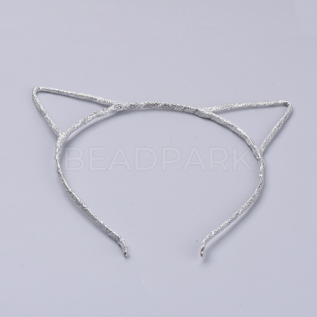 Hair Accessories Iron Kitten Hair Band Findings OHAR-S196-08-1