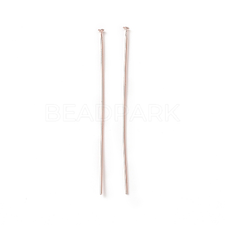 Brass Flat Head Pins X-KK-WH0058-03D-RG-1