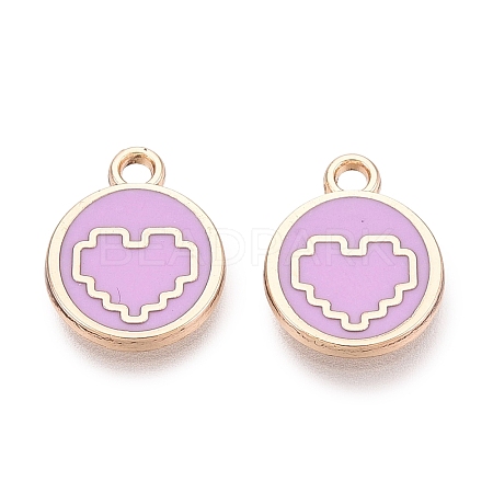 Alloy Enamel Pendants ENAM-Q002-01G-03-1