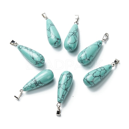 Synthetic Turquoise Pendants G-F707-12-1