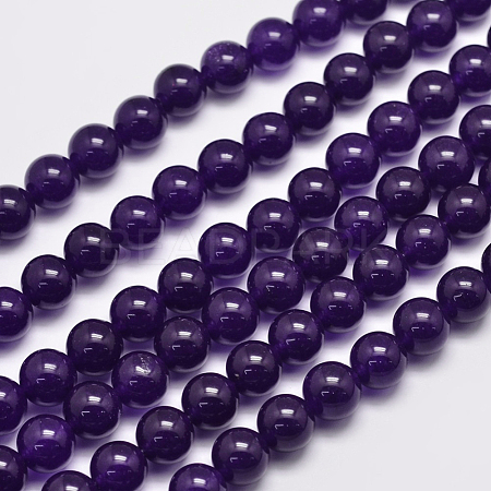 Natural Malaysia Jade Bead Strands G-A146-10mm-A01-1