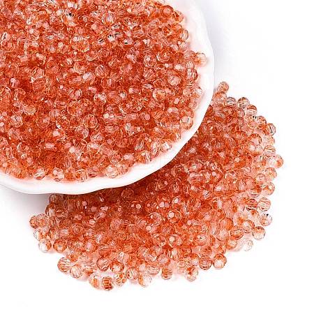 Baking Paint Electroplate Transparent Glass Seed Beads SEED-N006-07B-1