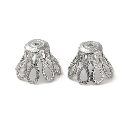 Non-Tarnish 304 Stainless Steel Bead Caps STAS-P363-03B-P-1