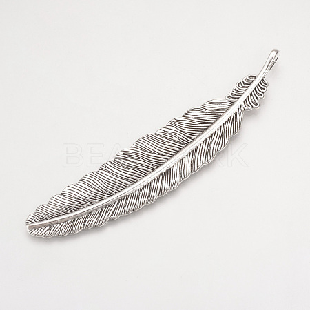 Tibetan Style Alloy Big Pendants TIBE-Q075-41AS-LF-1