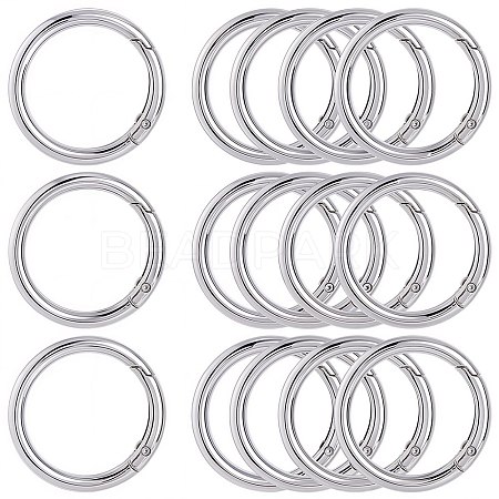 10Pcs Alloy Spring Gate Rings FIND-SP0001-38P-1