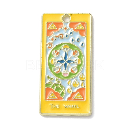 Alloy Enamel Pendants X-ENAM-K070-03G-04-1