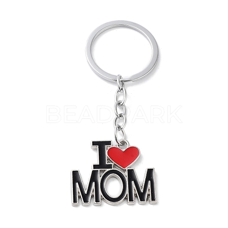Mother's Day Alloy Enamel Keychains KEYC-P020-A01-1