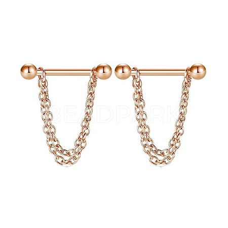 304 Stainless Steel Nipple Rings WG03B2E-11-1