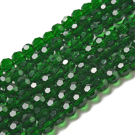 Transparent Glass Beads EGLA-A035-T8mm-D10-1