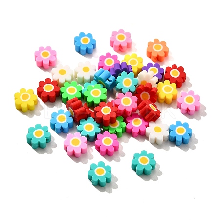 Handmade Polymer Clay Beads X-CLAY-R006-06-1