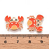 Marine Animals Alloy Enamel Pendants X-ENAM-T022-34G-3