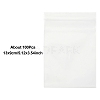 100Pcs Plastic Zip Top Bags OPP-YW0001-07E-1
