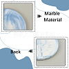 2Pcs 2 Styles Marble Pattern Porcelain Cup Coasters AJEW-CP0009-18B-5