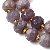 Natural Lepidolite Beads Strands G-D105-B08-3