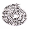 304 Stainless Steel Curb Chain Necklaces NJEW-F261-02P-A-1