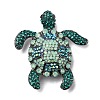 Ocean Theme Alloy Rhinestone Lapel Pins for Backpack Clothes for Clothes JEWB-F042-05B-B-1