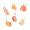 Natural Agate Pendants PALLOY-JF01586-03-1