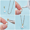 120Pcs 2 Colors Brass Peg Bails Pendants KK-WR0001-58-3